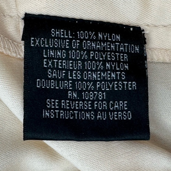 Aidan Mattox One Shoulder Cream & Gold Sequined Cocktail Party Dress Size 8 - Picture 7 of 8